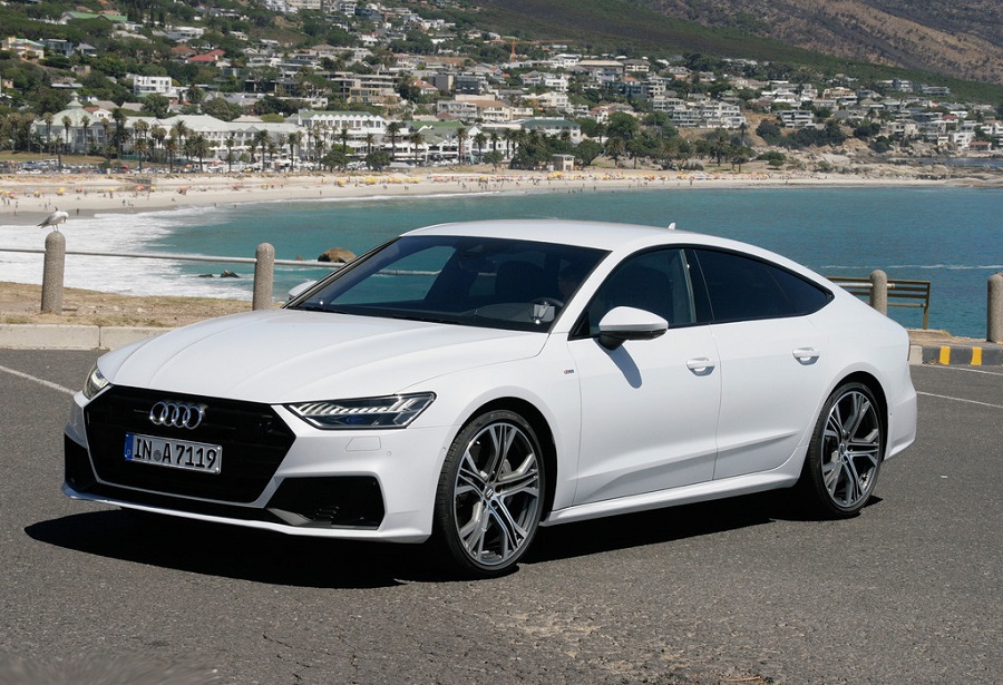 Neuwagen News - Neuer Audi A7 Sportback. Audi A7 Sportback schöner Gran Turismo, Quattro mit Allradlenkung. 2. Generation Audi A7 Diesel 50 TDI und A7 Benziner 55 TFSI, edles Oberklasse Coupe.